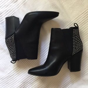 Studded Detail Black Boots